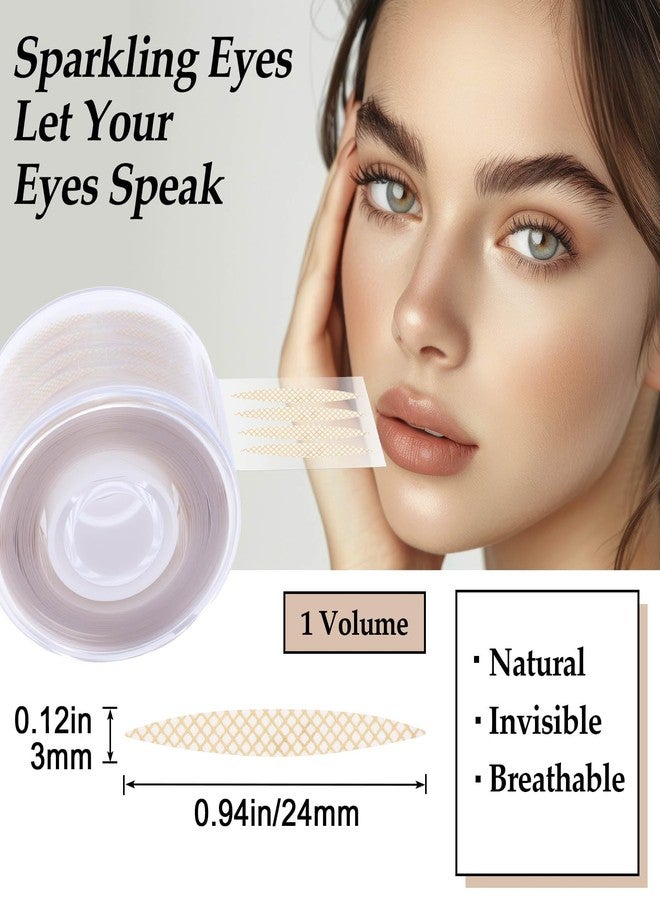 SmallCat 600 Pcs Double Eyelid Tape, Invisible Eye Lid Tape for Hooded Eyes, Long-Lasting Hooded Eyelid Lifter Strips, Self- Adhesive Eye Tape for Hooded Eyes, Uneven, Droopy, Mono-Eyelids - Image 2
